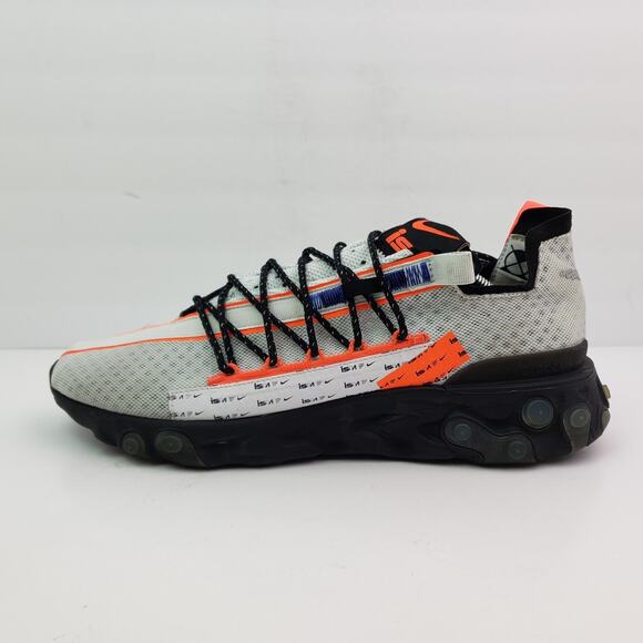 Nike React ISPA Mens Size 13 Ghost Aqua Grey Black Orange Running Sneaker Shoes - Picture 3 of 14